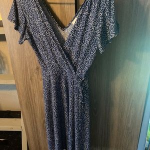 Blue and White dress